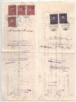 1922-1936. 7db-os váltó tétel, mind kitöltött, bélyegzésekkel néhány darabon illetékbélyegek T:F