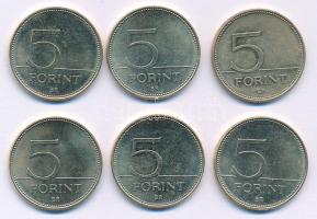 2021. 5Ft Cu-Ni-Zn "75 éves a Forint" (6xklf) T:AU,XF