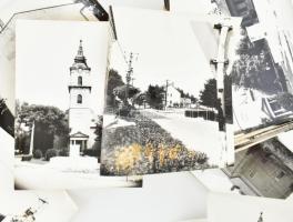 cca 1960-1980 Kunszentmiklós, 40 db nagyméretű fotó, 18x12 cm és 24x18 cm