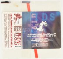 1995 MATÁV Freddie Mercury telefonkártya, AIDS Alapítvány, készült 4000 példányban, bontatlan csomag...