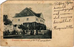 1904 Resznek (Rédics mellett, Zala), Tauber kastély (EM)