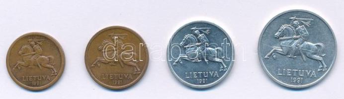 Litvánia 1991. 1c + 2c + 10c + 20c T:AU
Lithuania 1991. 1 Centas + 2 Centai + 10 Centu + 20 Centu C...