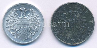 Ausztria 1962. 2gr Al + 5gr Zn T:AU,XF Austria 1962. 2 Groschen Al + 5 Groschen Zn C:AU,XF