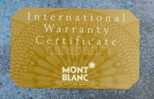 Mont Blanc toll, eredeti tokjában, szép állapotban, certifikáttal, tintával, h: 13,5 cm