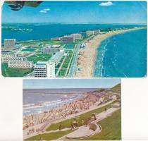 24 db MODERN román képeslap: fürdőhelyek / 24 modern Romanian postcards: beaches, spas