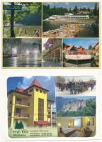 12 db MODERN erdélyi képeslap: fürdőhelyek / 12 modern Transylvanian postcards: beaches, spas