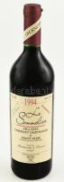 1994 Malatinszky forgalmazta: Jekl Villányi Cabernet Sauvignon & Pinot Noir Barrique 1994, Le Sommelier, bontatlan palack száraz vörösbor, pincében szakszerűen tárolt, 13,5%, 0,75l.