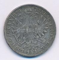 Ausztria 1879. 1Fl Ag "Ferenc József" T:F ph., patina Austria 1879. 1 Florin Ag "Fran...
