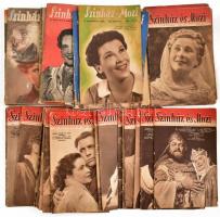 1950-1953 Színház és Mozi folyóirat 39 száma, kopott borítókkal.