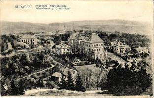 1910 Budapest XII. Svábhegy, Nagy szálloda. Schwarcz J. kiadása (EK)