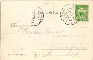 1908 Budapest XVI. Mátyásföld, Mátyás király szálloda. Kraicsovits Rezső kiadása