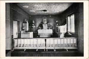 1941 Budapest XVIII. Pestszentlőrinc, Pusztaszentlőrinc, Szentlőrinc; Ganztelepi római katolikus plébánia kápolna szentélye, belső (EK)
