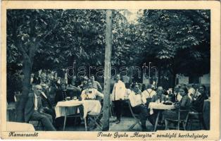 1929 Budapest XI. Kamaraerdő, Timár Gyula Hargita vendéglő kerthelyisége (fa)