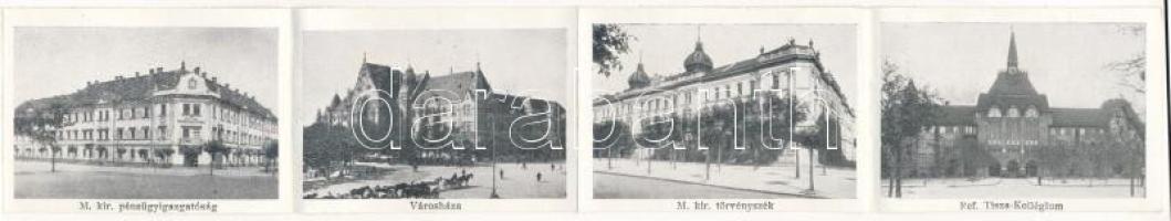 1939 Kecskemét, Iparos otthon. Erdey Béla étterem és részvény sörcsarnok. Leporellolap 10 kis képpel