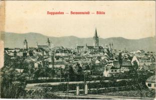 Nagyszeben, Hermannstadt, Sibiu; látkép / general view (ragasztónyom / glue mark)