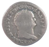 Római Birodalom / Róma / Titus 80. Denár Ag (2,72g) T:VF Roman Empire / Rome / Titus 80. Denarius Ag IMP TITVS CAES VESPASIAN AVG P M / [TR P IX IMP XV] COS VIII P P (2,72g) C:VF RIC II 119