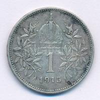Ausztria 1915. 1K Ag "Ferenc József" T:XF patina 
Austria 1915. 1 Corona Ag "Franz J...