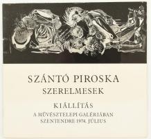 Szántó Piroska: Szerelmesek. Kiállítás a Művésztelep Galériában. Szentendre, 1974. július. A művész,...