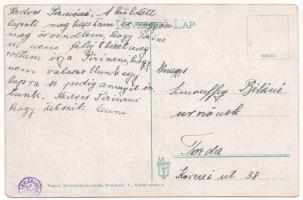 Szatmárnémeti, Szatmár, Satu Mare; Városi színház. Vasúti levelezőlapárusítás 11. sz. 1917. / theatr...