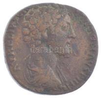 Római Birodalom / Róma / Marcus Aurelius (Antoninus Pius alatt) 156. Sestertius bronz (23,31g) T:VF / Roman Empire / Rome / Marcus Aurelius (under Antoninus Pius) 156. Sestertius bronze AVRELIVS C[AES] ANTON AVG PII FIL / TR POT X COS II - S-C (23,31g) C:VF RIC III 1330