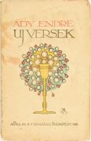 Ady Endre: Uj versek. Bp., 1919., Pallas, 104 p. Ötödik kiadás. A borító Falus Elek munkája. Nagy Sándor egészoldalas rajzával. Kiadói papírkötés, foltos, kissé szakadt borítóval.