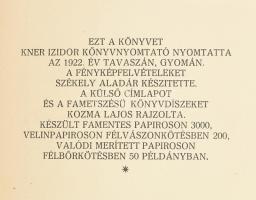 Révész Béla: Ady Endre életéről, verseiről, jelleméről. A költő fényképfelvételeit Székely Aladár ké...