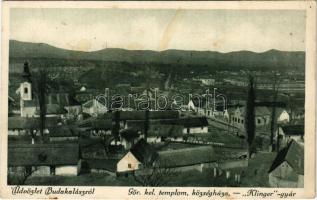 1943 Budakalász, Görögkeleti (szerb ortodox) templom, Községháza, Klinger gyár. Hangya szövetkezet kiadása (fl)