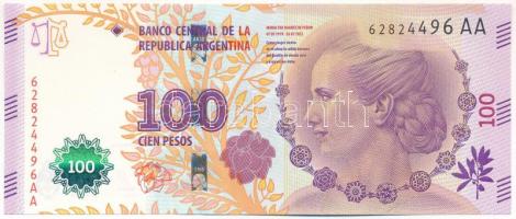 Argentína DN (2016.) 100P T:UNC Argentina ND (2016.) 100 Pesos C:UNC Krause P#358