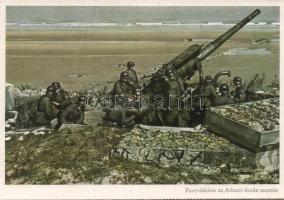 Soldiers at the seacoast military WWII