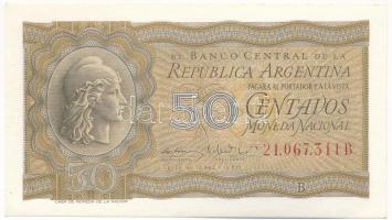 Argentína 1951-1956. 50c T:UNC,AU Argentina 1951-1956. 50 Centavos C:UNC,AU