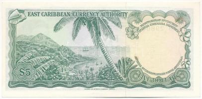 Kelet-Karibi Államok / Antigua és Barbuda 1965. 5$ "10-es aláírás" T:UNC
East Caribbean S...