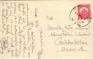 1926 Budakalász, Budai út. photo (szakadás / tear)