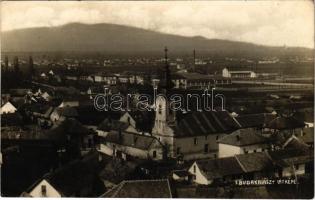 1926 Budakalász, látkép, Görögkeleti (szerb ortodox) templom. Foto Gegess photo (ragasztónyom / glue marks)