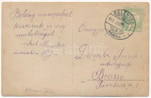 1911 Belényes, Beius; kirándulók csoportja / tourists, hikers. photo (EK)