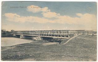 Piski, Simeria; Sztrigy híd. Adler fényirda / bridge (szakadás / tear)