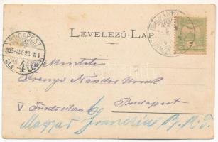 1901 Bálványosfürdő, Baile Balvanyos (Torja, Turia); Bálványos vár. Fénynyomat Divald műintézetéből ...