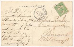 1908 Biharfüred, Stana de Vale, Stina de Vale; Kápolna, erdélyi folklór. Helyfi László kiadása / cha...