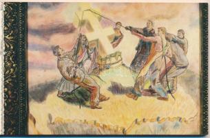 Emlékképek... 16 lapos MODERN képeslapfüzet irredenta propaganda képeslapokkal, reprintekkel / MODER...