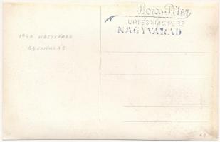 1940 Nagyvárad, Oradea; bevonulás, focipálya / entry of the Hungarian troops, football field. Boros ...