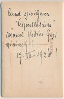 1926 Arad, 5-részes kihajtható leporellólap / 5-tiled folding leporellocard (szakadások / tears)