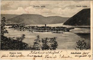 1905 Ada Kaleh, magyar-román-szerb határ / Hungarian-Romanian-Serbian border (EK)