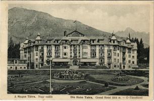 1916 Tátrafüred, Ótátrafüred, Altschmecks, Stary Smokovec (Tátra, Magas-Tátra, Vysoké Tatry); Nagy szálló. Kertész Tódor kiadása / Grand Hotel