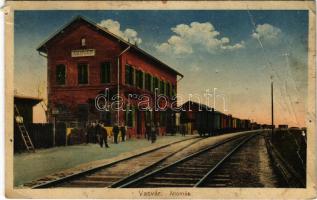 1914 Vasvár, vasútállomás, vonat (b)