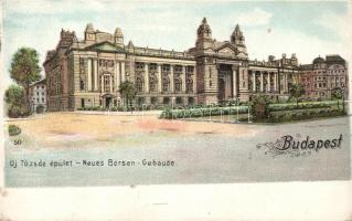 Budapest Tőzsdepalota litho (Eb)