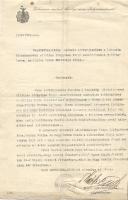 1915 Márk Endre + 1931 Szőke József debreceni polgármesterek aláírása hivatalos levélen