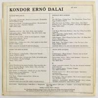 Kondor Ernő - Hungarian Songs (Kondor Ernő dalai). Vinyl, LP, Stereo. Qualiton, Magyarország, 1970. ...