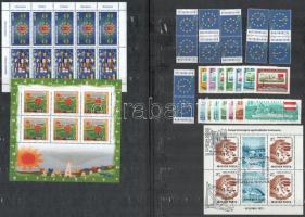 Magyar Európa gyűjtemény, sorok, blokkok, 4 db különböző Europa IV. FDC stb. Nagyon ritka! / Hungarian Europe lot: sets, blocks, FDC's