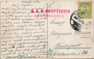 Karánsebes, Caransebes; Korongi-féle palota, Román bank / Palatul Korongi, Casina Romana / palace, R...