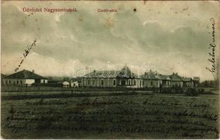 1916 Nagysomkút, Somcuta Mare; Csolti utca. Özv. Papp Vidorné kiadása / street (Rb)