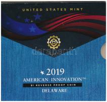 Amerikai Egyesült Államok 2019S 1$ American Innovation - Delaware karton díszcsomagolásban T:PP (Reverse Proof) USA 2019S 1 Dollar American Innovation - Delaware in decorative cardboard case C:PP (Reverse Proof)